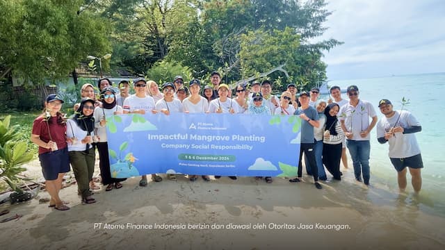 PT Atome Finance Indonesia (“Atome”) Berperan Aktif dalam Mitigasi Perubahan Iklim melalui Penanaman Bakau di Pulau Genteng Kecil